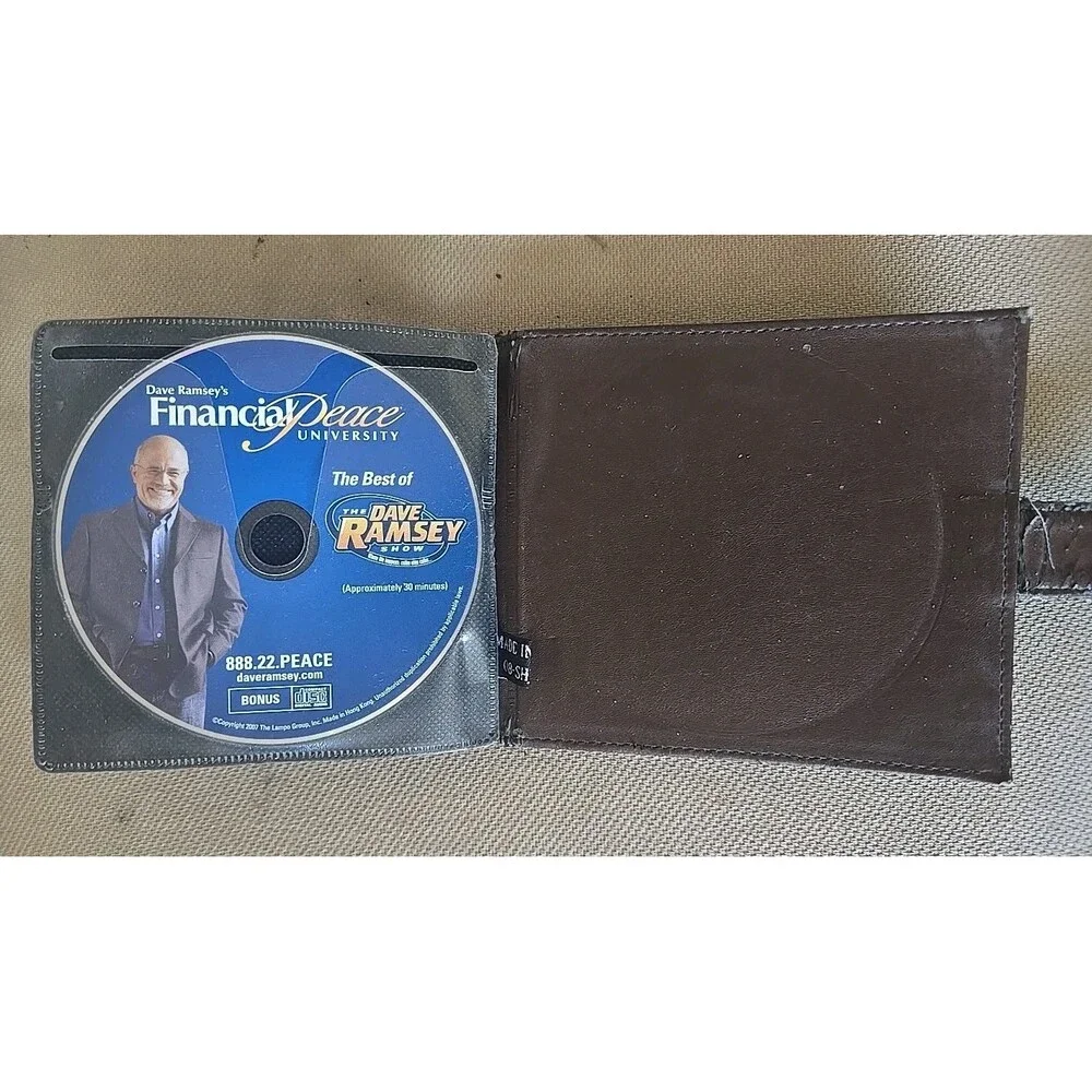 DAVE RAMSEY’S Financial Peace University AUDIO CD 16-Disc Set Faux Leather Case
